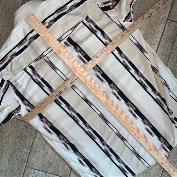 Vintage 90s western style pattern shirt 100%cotton - Picture 7 of 8